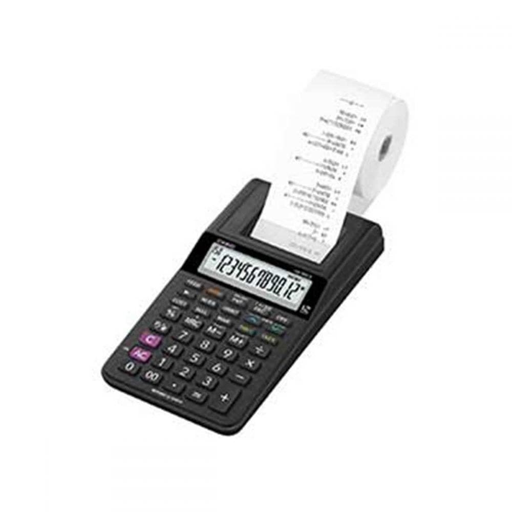 Casio HR-8RCE 12 Digit Print and Display Calculator Black - Image 1