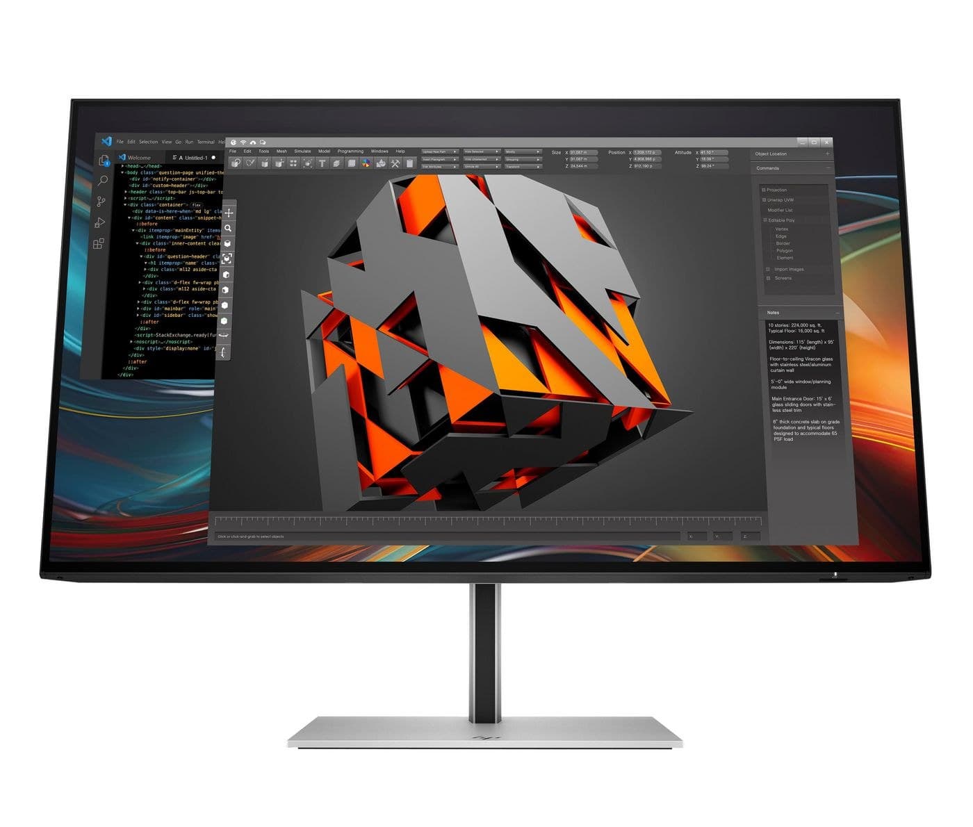 HP Series 7 Pro 724pf 23.8" FHD Monitor (8X530AA)