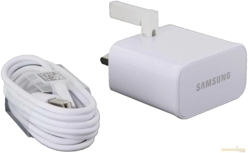 Genuine Samsung Fast Adaptive Mains White EP-TA50UWE + MIcro USB Cable
