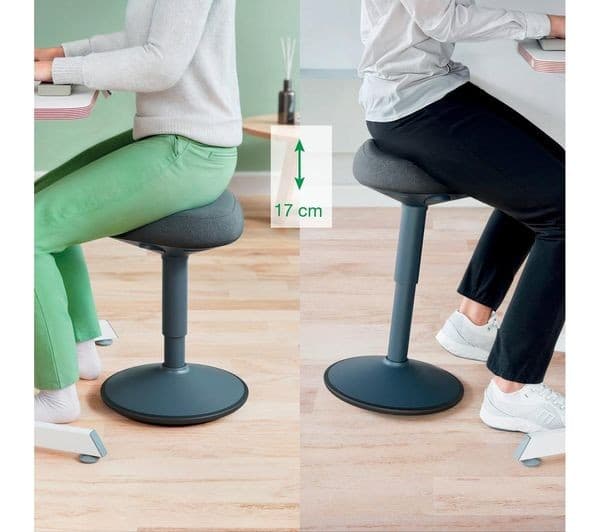 LEITZ Ergo Active Sit-Stand Stool - Dark Grey - Image 6