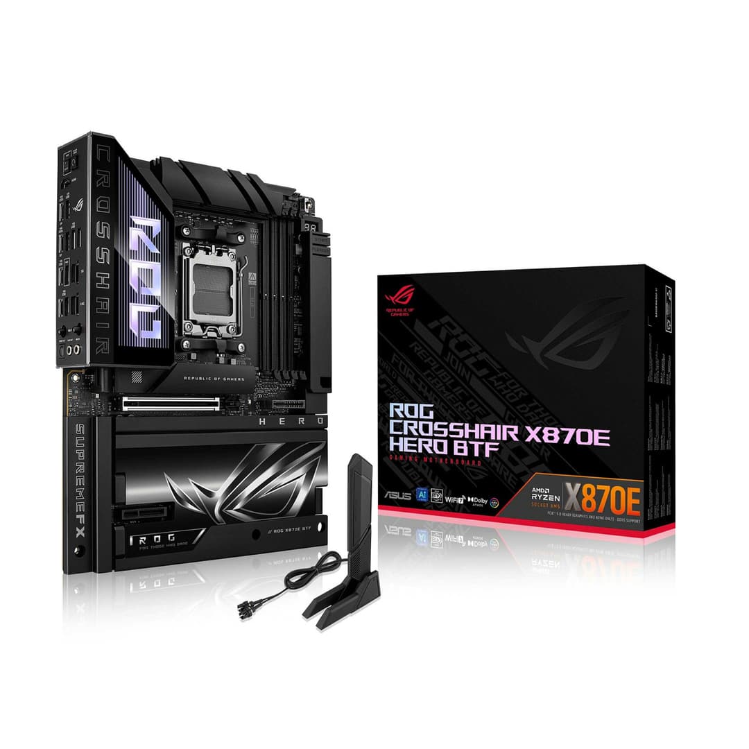 ASUS ROG CROSSHAIR X870E HERO BTF AMD X870E Socket AM5 ATX Motherboard - Image 1