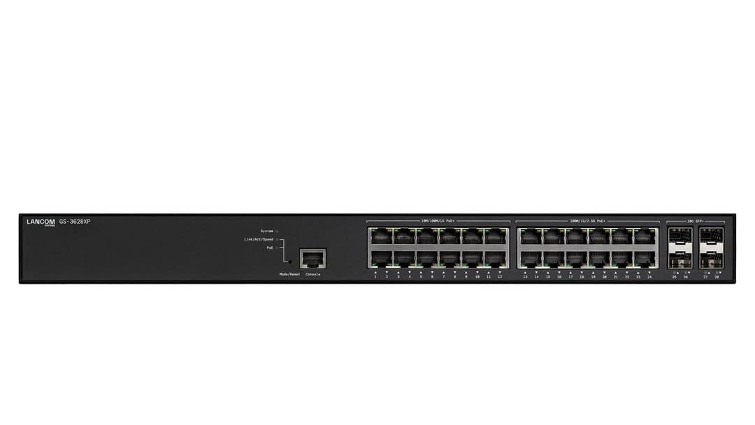 LANCOM GS-3628XP 28-Port Managed Multi-Gigabit L3-Lite PoE+ Switch - Image 1