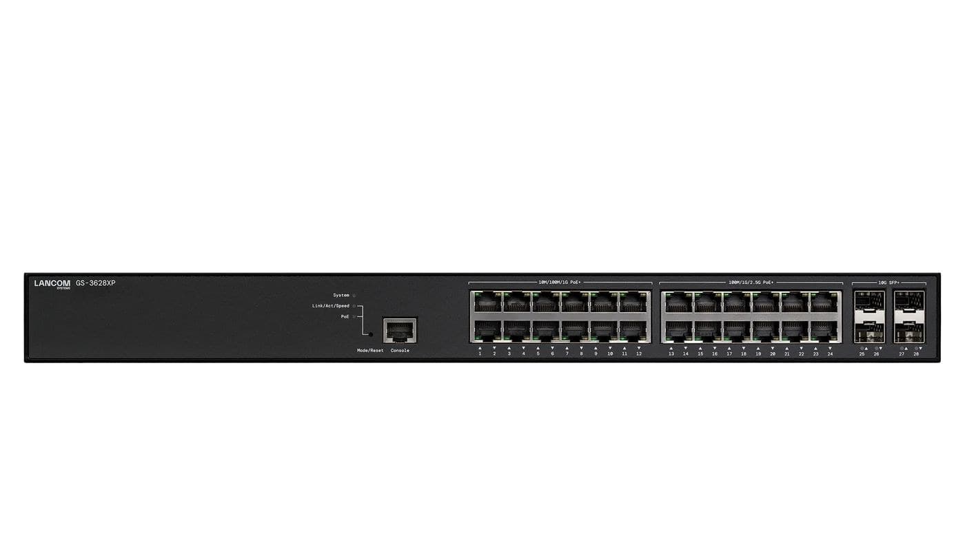 LANCOM GS-3628XP 28-Port Managed Multi-Gigabit L3-Lite PoE+ Switch