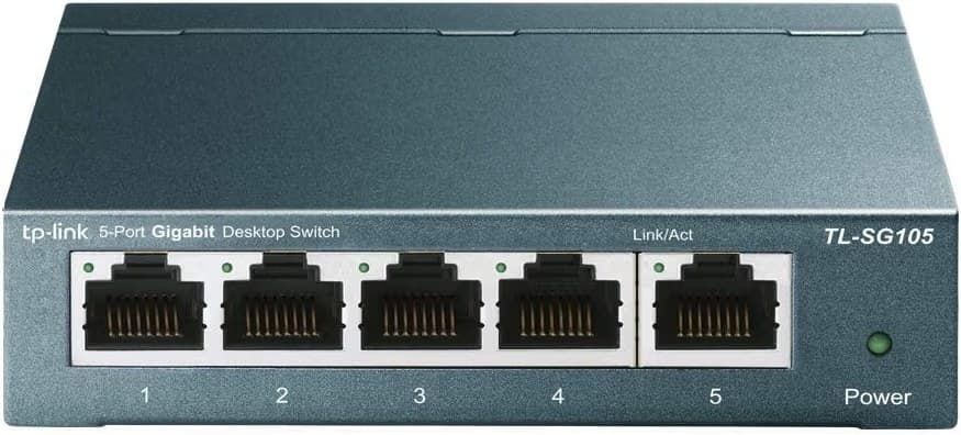 TP-Link TL-SG105S 5 Port Gigabit Ethernet Network Switch, Ethernet Splitter 1 to 4