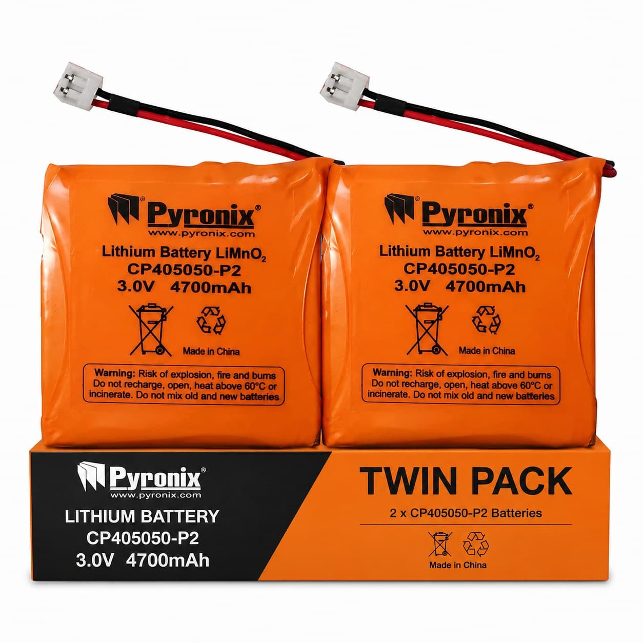 Pyronix Enforcer 3V Lithium Battery Twin Pack (2x CP405050-P2) for Deltabell WE MkII