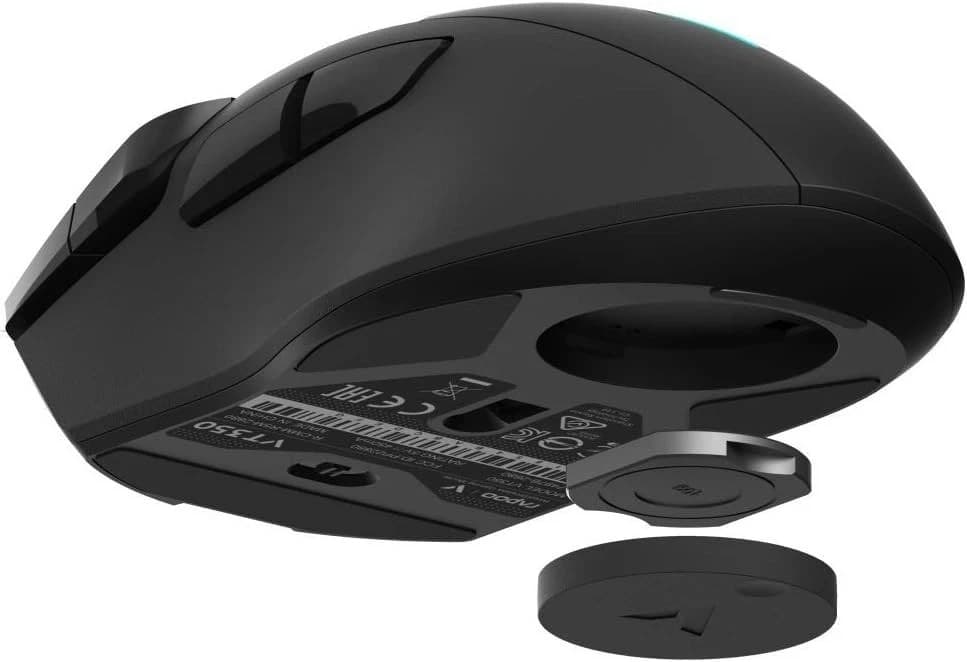 Rapoo VPRO VT350 Wireless & Wired Gaming Mouse Programmable Buttons 5000 DPI Sensor LED - Black - Image 5