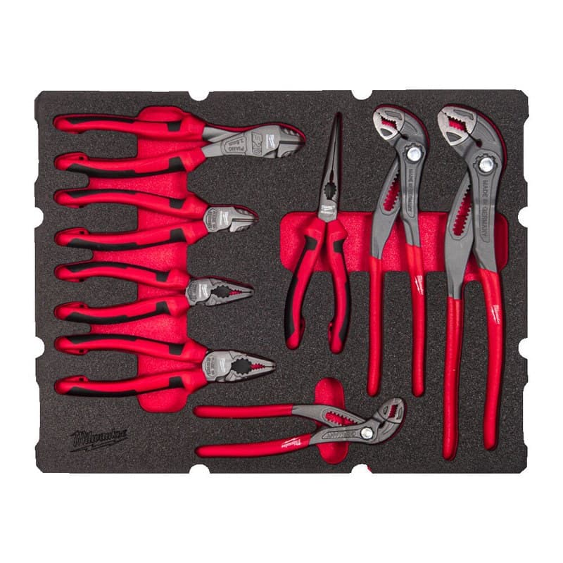 Milwaukee 4932493643 8pc Packout Drawer Pliers Foam Insert Set - Image 1