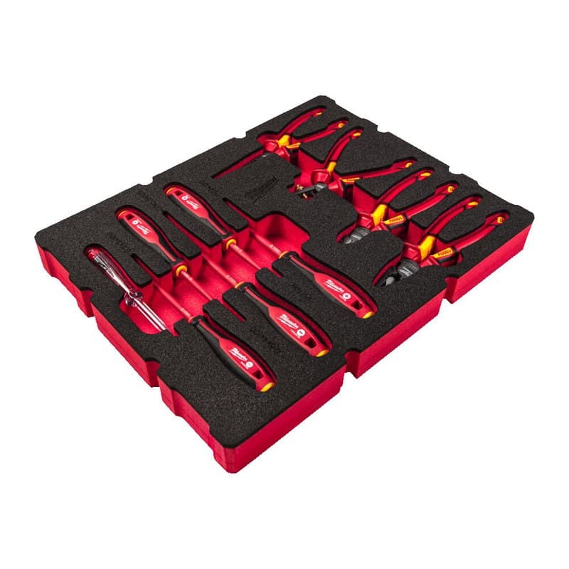 Milwaukee 4932493637 10pc Packout Drawer Insulated Electrician Foam Insert Set - Image 2