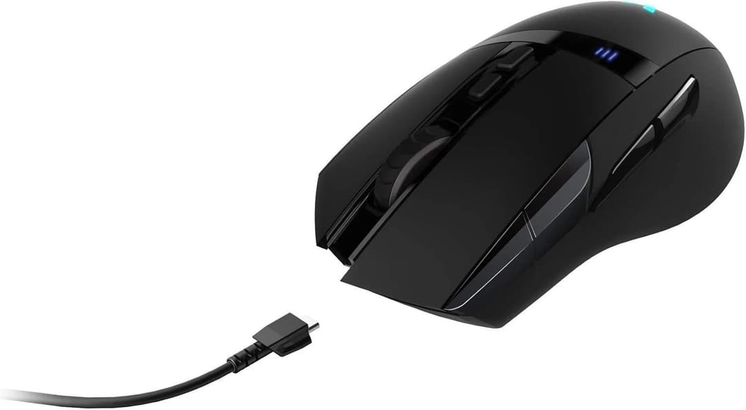 Rapoo VPRO VT350 Wireless & Wired Gaming Mouse Programmable Buttons 5000 DPI Sensor LED - Black - Image 3
