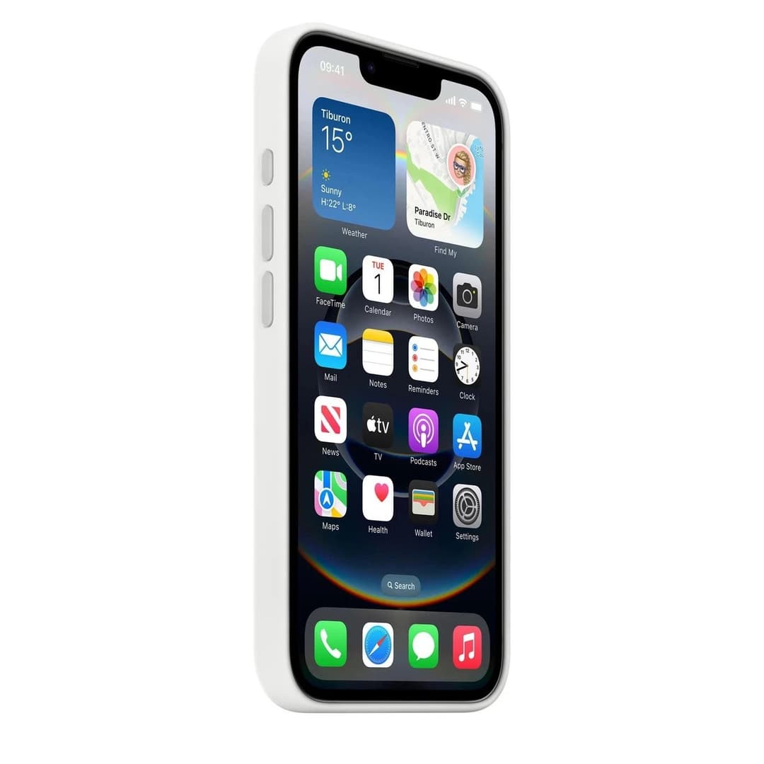 Genuine Official Apple iPhone 16e & 17e Silicone Case Cover Winter White - Image 2
