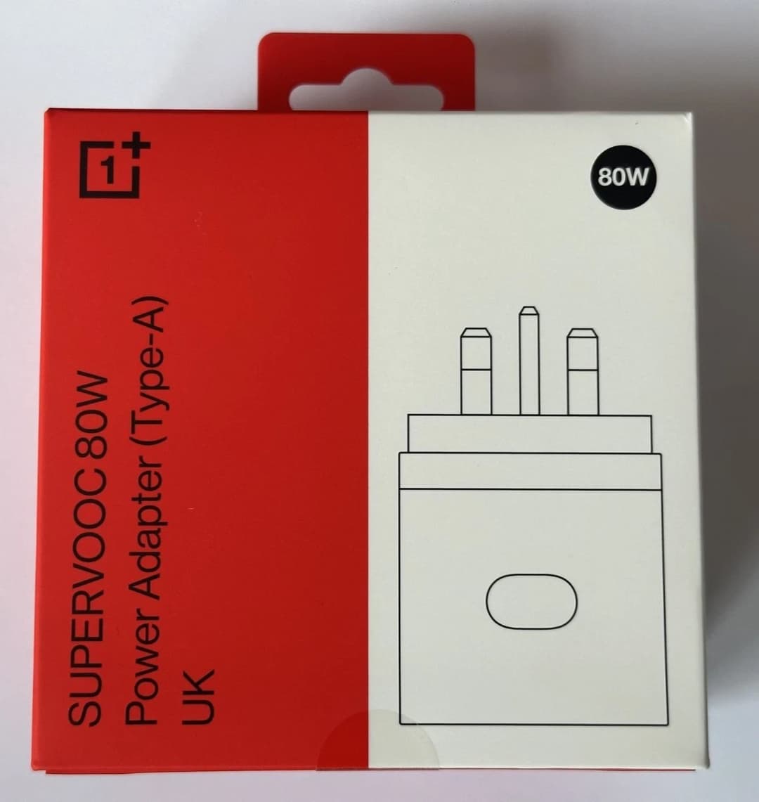 OnePlus White SUPERVOOC 80W USB-A Power Adapter Charger (UK) - Image 1