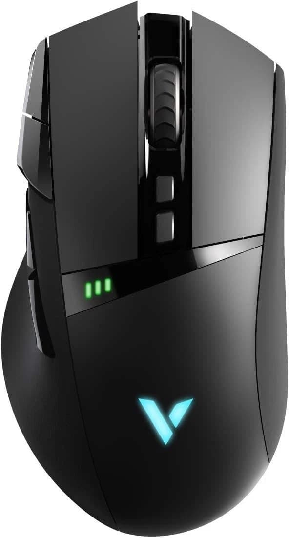 Rapoo VPRO VT350 Wireless & Wired Gaming Mouse Programmable Buttons 5000 DPI Sensor LED - Black - Image 1