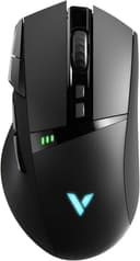 Rapoo VPRO VT350 Wireless & Wired Gaming Mouse Programmable Buttons 5000 DPI Sensor LED - Black thumbnail 1