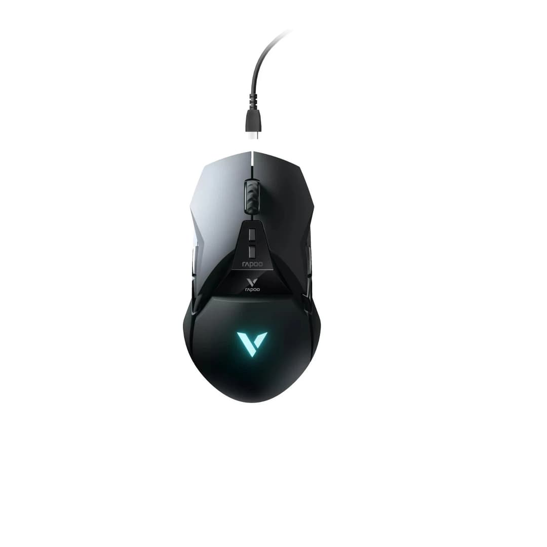Rapoo VT950 Gaming Mouse 16000 DPI 2.4 GHz Wireless + Wired 11 Programmable Buttons 50G 1000Hz OLED Black - Image 6