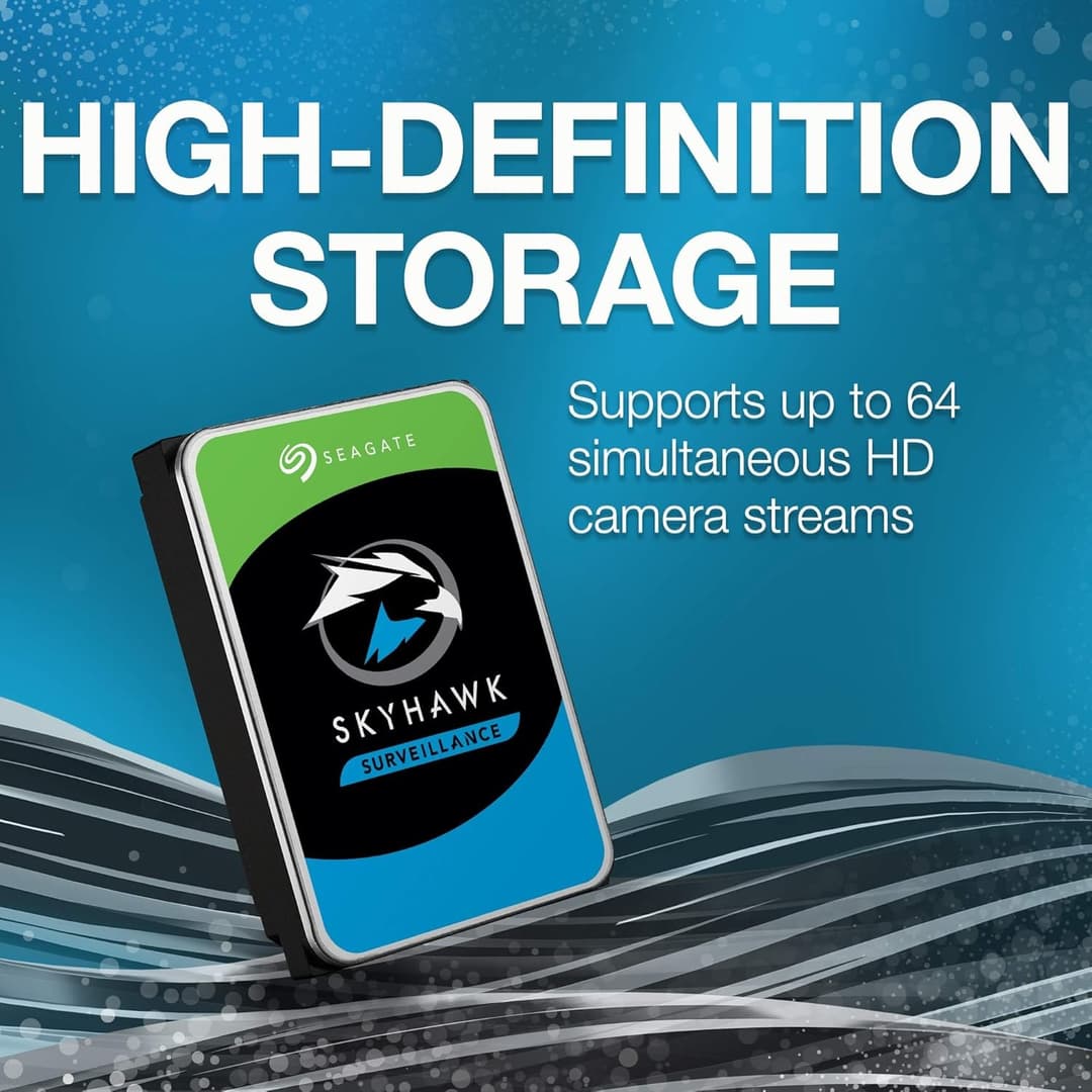 Seagate SkyHawk 4TB Internal Surveillance Hard Drive | 3.5" SATA 6 Gb/s (ST4000VXZ16) - Image 2