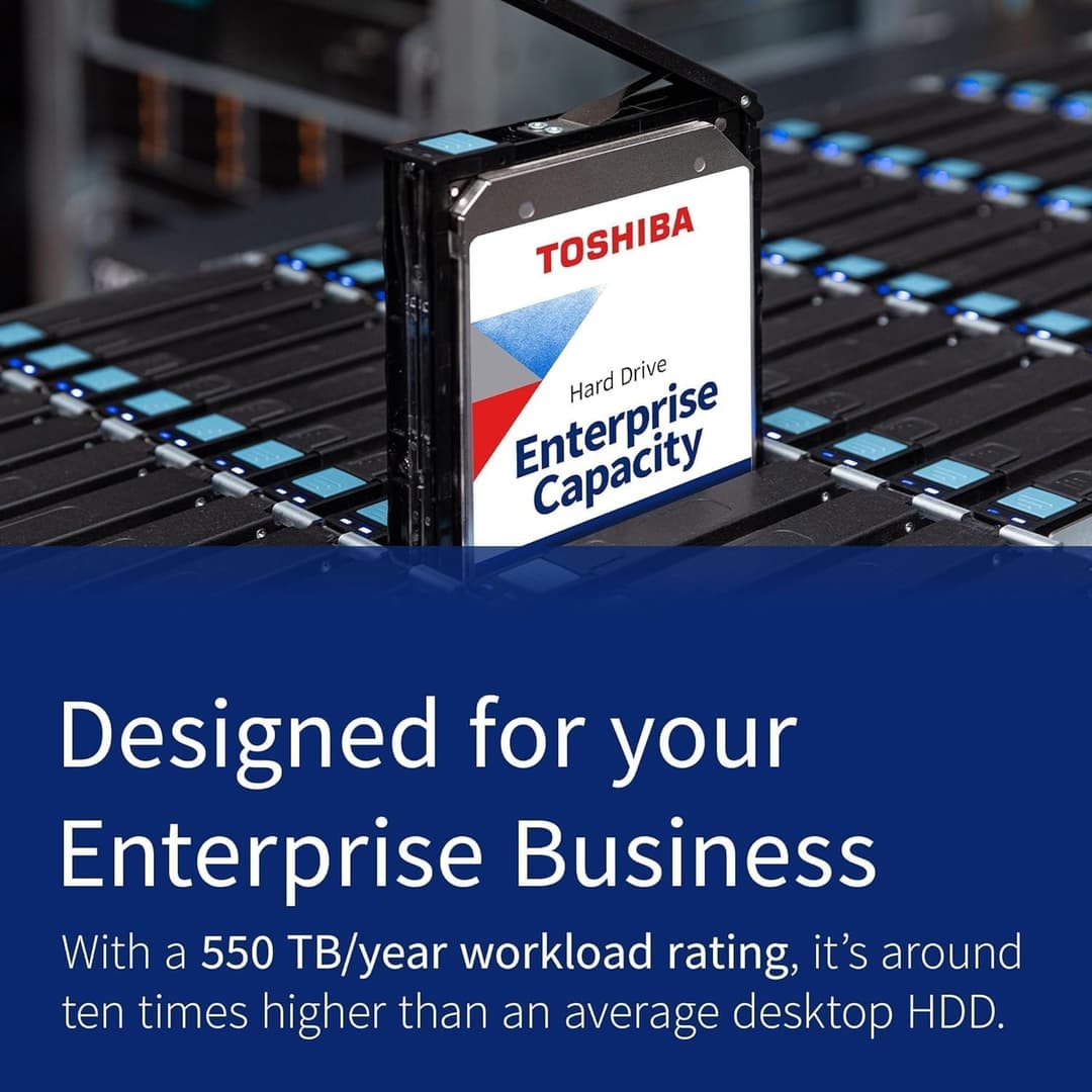 Toshiba 16TB Enterprise Internal Hard Drive MG Series 3.5 SATA HDD for Server (MG08ACA16TE) - Image 2