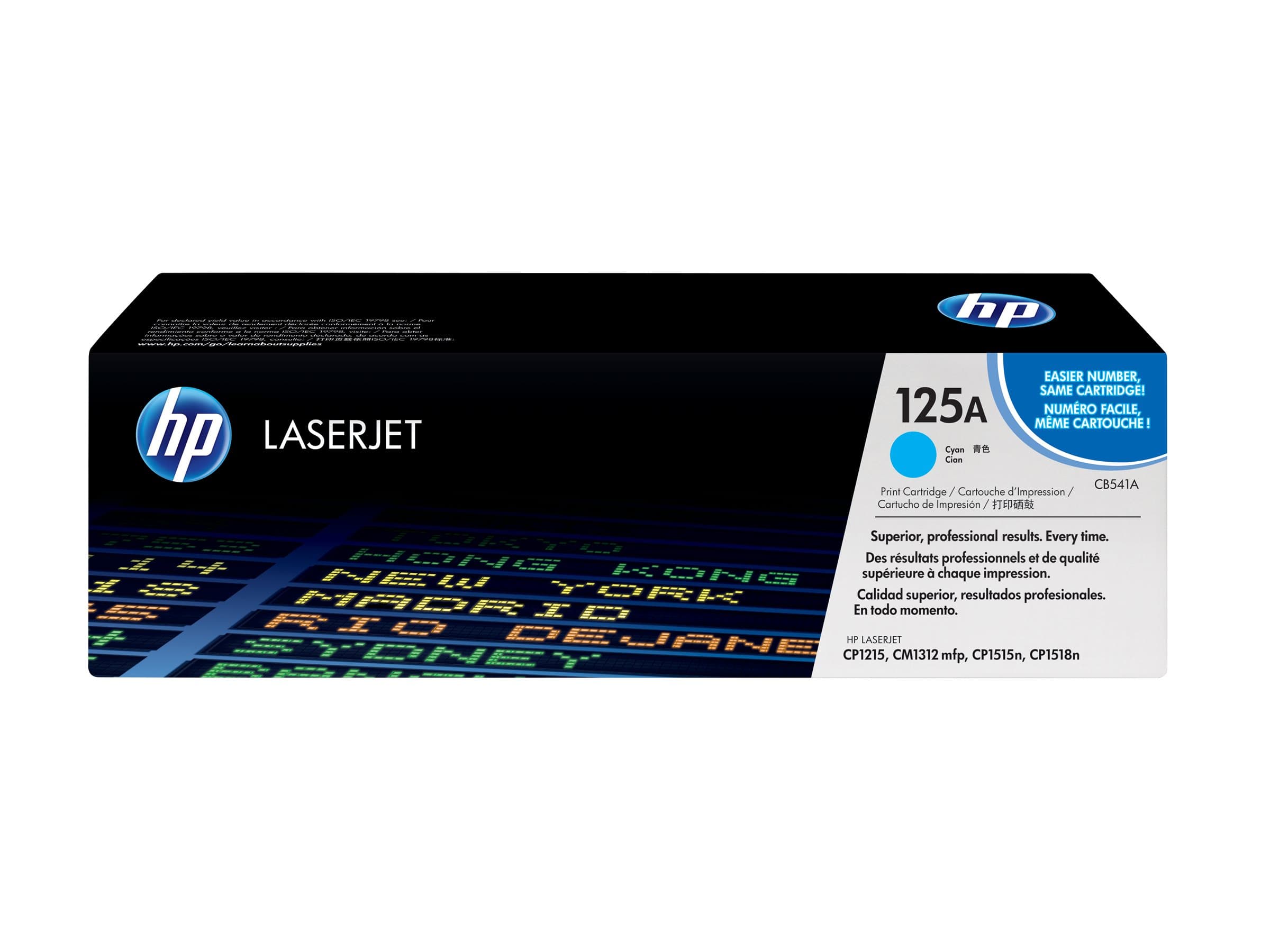 HP 125A CB541A Original HP LaserJet Toner Cartridge - Cyan