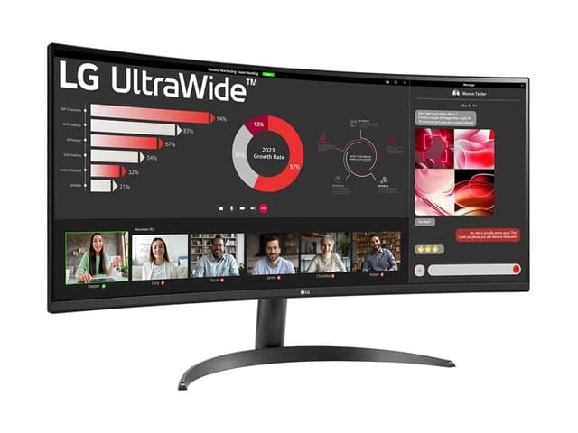 LG UltraWide 34WR50QK-B 34" Curved Monitor - Image 6
