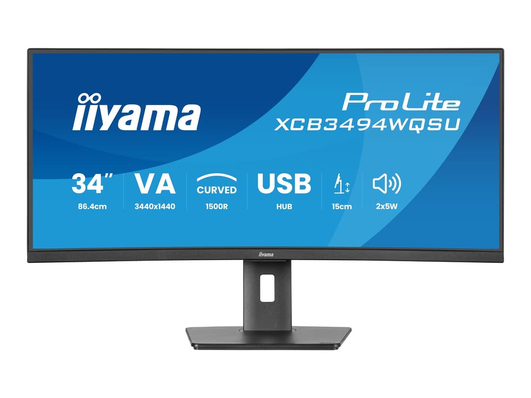iiyama 34" ProLite XCB3494WQSU Curved HDR - Image 1