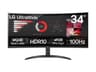 LG UltraWide 34WR50QK-B 34" Curved Monitor