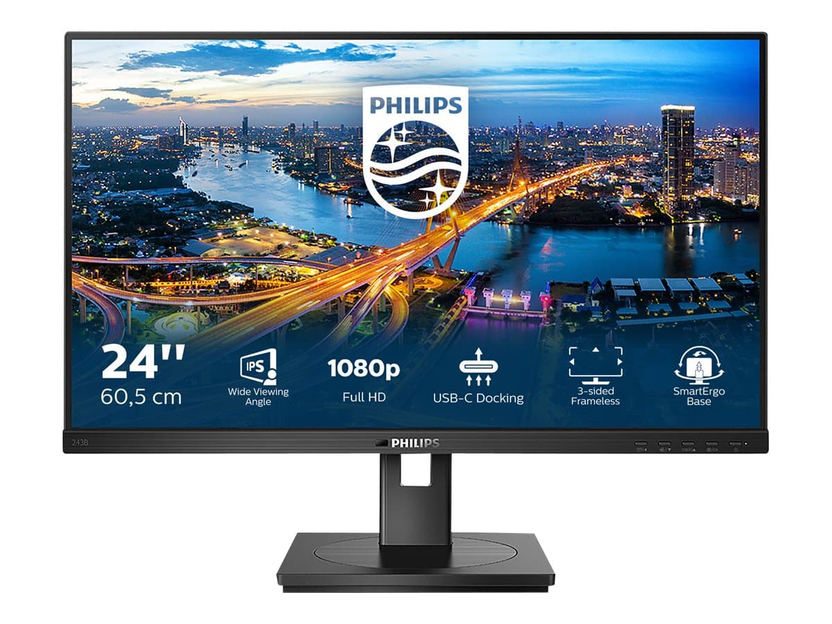 Philips 243B1 24" Monitor 1080p Black