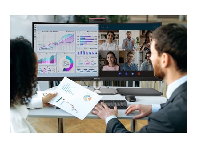 Philips 34B2U6603CH 34" Curved Monitor Charcoal - Image 10