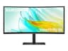 Samsung ViewFinity S6 LS34C652UAUXXU 34 Inch WQHD Curved USB-C Monitor - Black