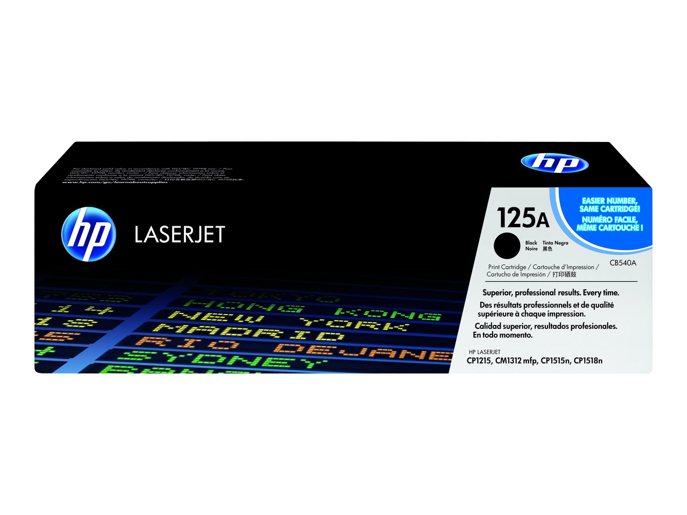 HP 125A CB540A Original HP LaserJet Toner Cartridge - Black
