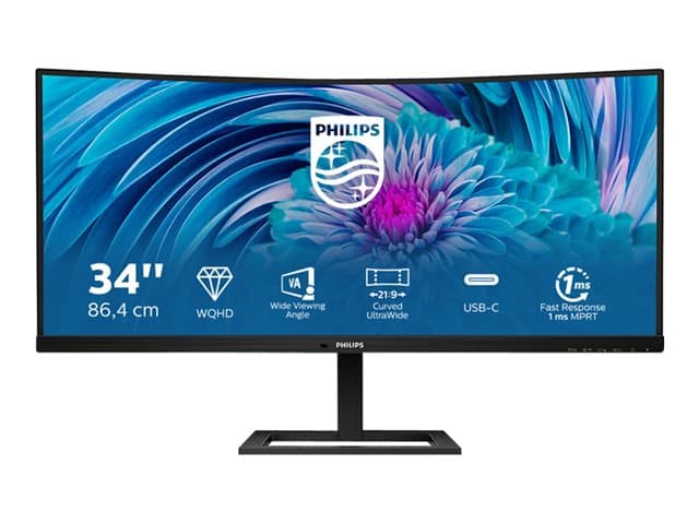 Philips E-line 346E2CUAE 34" Monitor Textured Black - Image 2