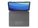LOGITECH Combo Touch iPad Pro 12.9 Keyboard Case Grey thumbnail 1