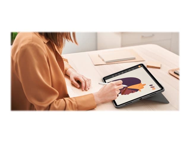 LOGITECH Combo Touch iPad Pro 12.9 Keyboard Case Grey - Image 4