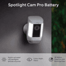 Ring Spotlight Cam Pro Battery Security Camera White