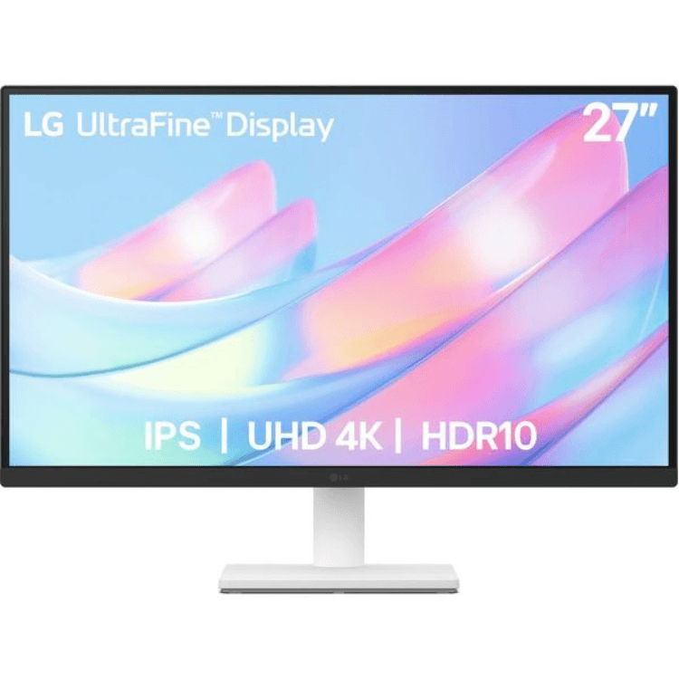 LG 27US500-W 27" 4K Monitor White - Image 1