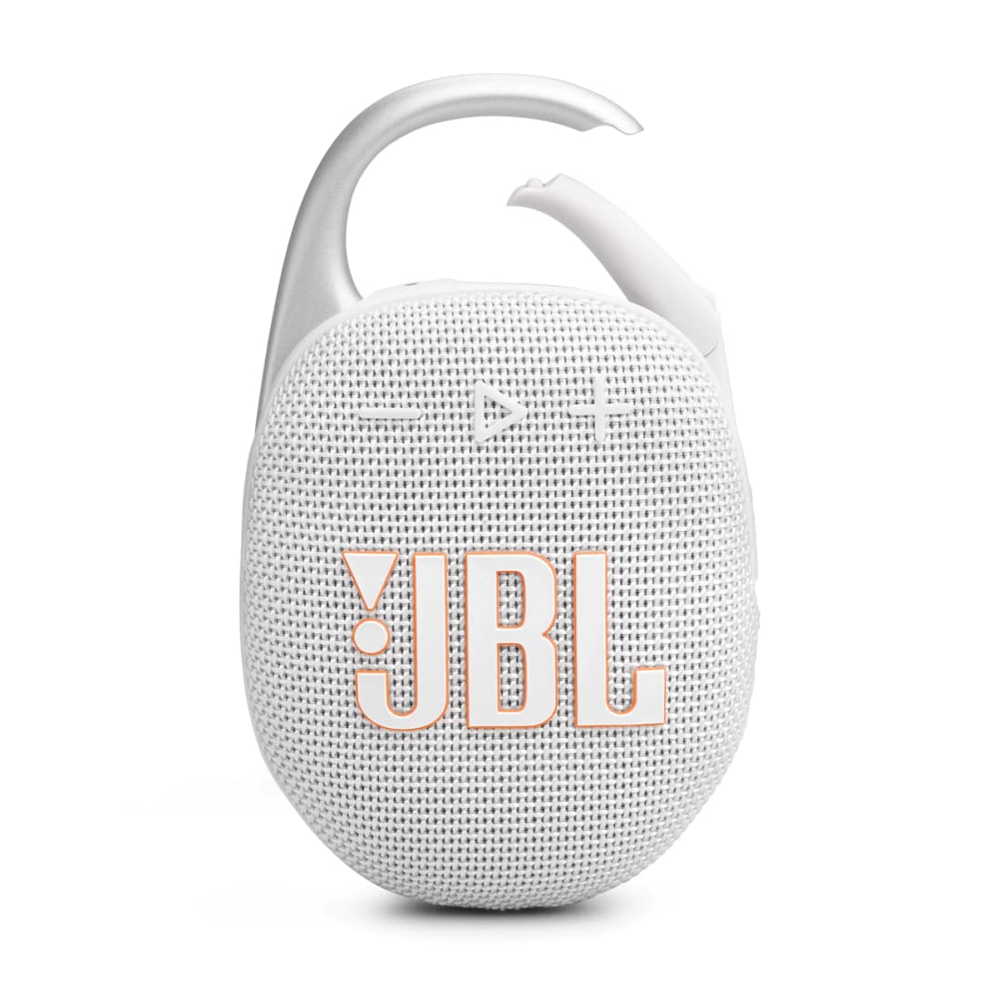 JBL Clip 5 Bluetooth Speaker - White - Image 3