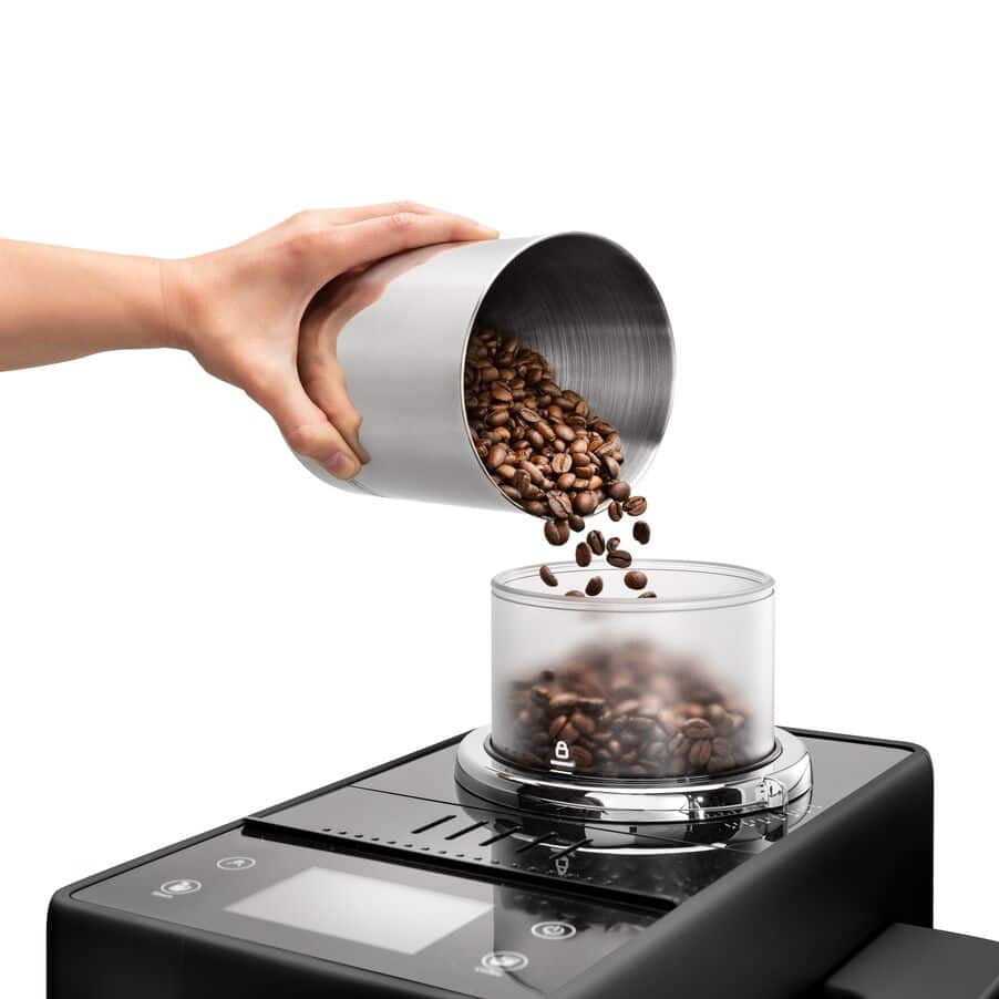 De'Longhi Rivelia Manual Milk Frother Bean to Cup Machine - Onyx Black - Image 3