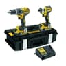 DeWalt DCK266P2 XR 18V Brushless Combi Drill & Impact Driver Kit, 2 x 5.0Ah Batteries, Professional Power Tool Set