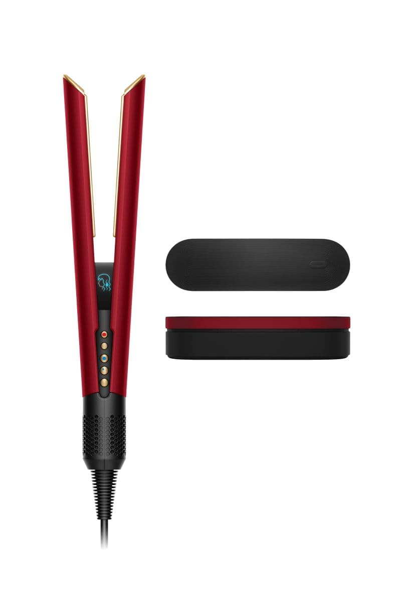 Dyson Airstrait Hair Straightener Red Velvet & Gold