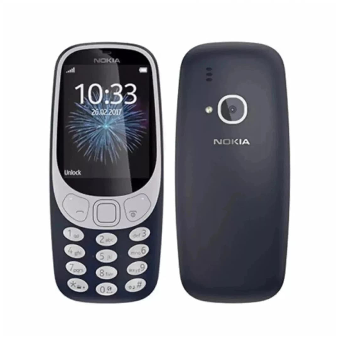 Nokia 3310 Unlocked Dual SIM Mobile Phone, 2.4" Screen, 2MP Camera - Dark Blue - Image 1