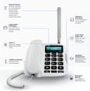 Motorola FW500 Desktop Phone with SIM and Landline, 4G LTE Emergency Back Up thumbnail 3
