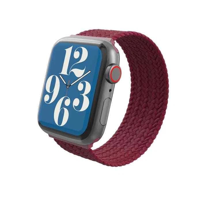 ZAGG Gear4 Braided Watch Band for Apple Watch 41/40/38mm – Wine Small - Image 3