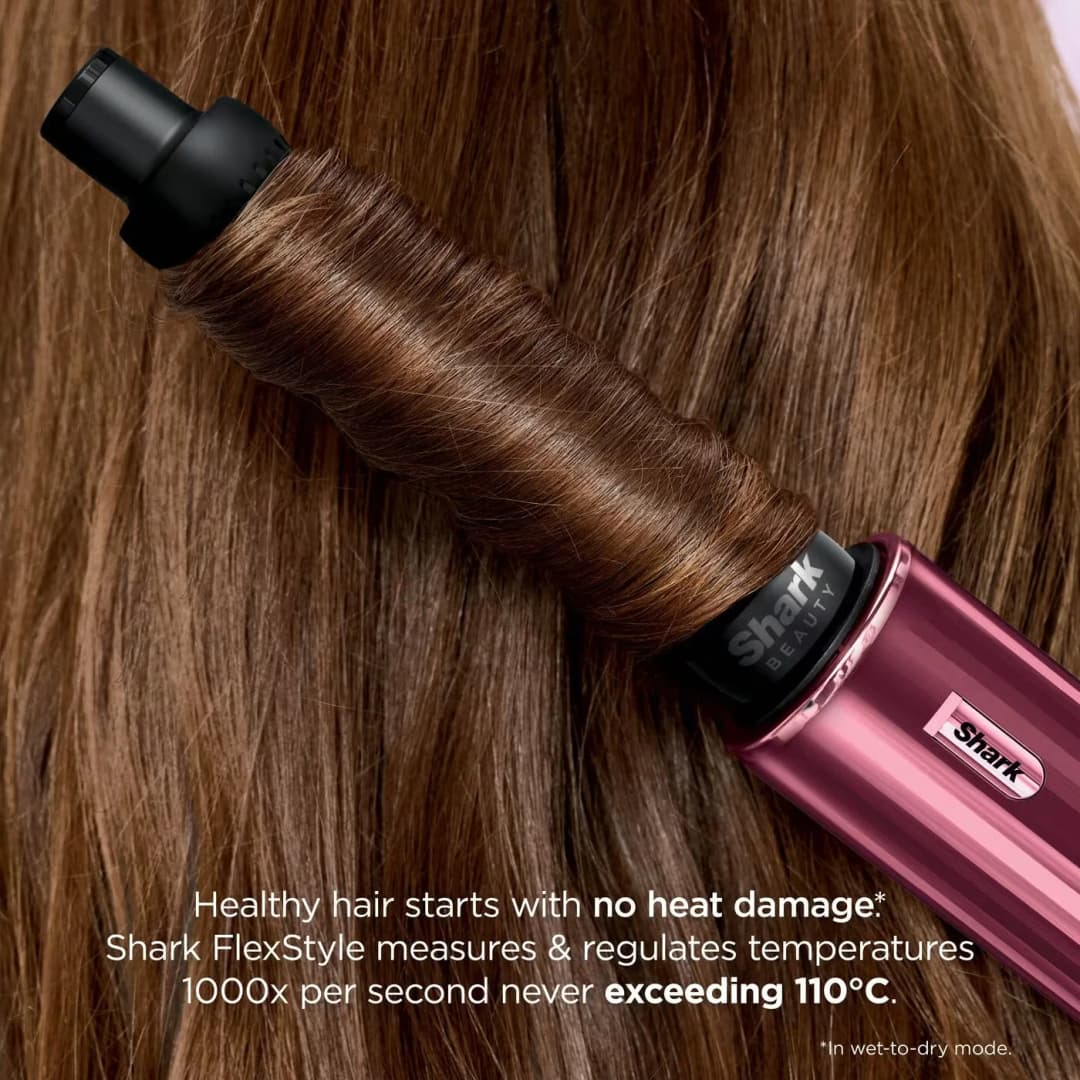 Shark FlexStyle Black Cherry 5-in-1 Air Styler & Hair Dryer Gift Set HD456CRUK - Image 7