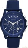 Armani Exchange Men's Chronograph, Silicone Watch, 44mm case size