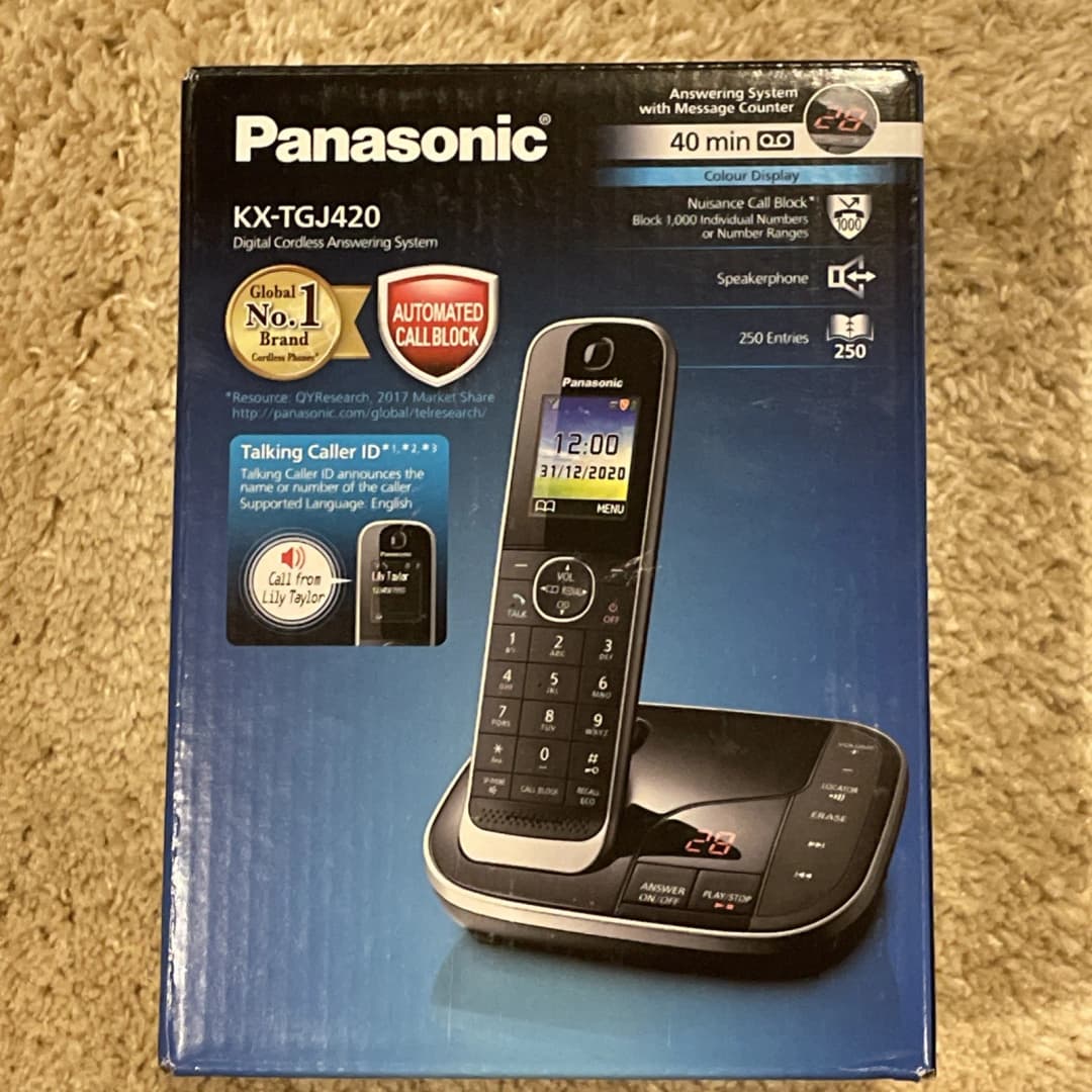 PANASONIC KX-TGJ420EB Cordless Phone - Black - Image 3