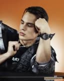 Armani Exchange Men's Chronograph, Silicone Watch, 44mm case size thumbnail 4