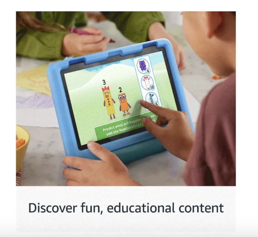 Amazon Fire HD 8 Kids Tablet Ages 3–7 2GB RAM 32GB Blue 2024 - Image 3