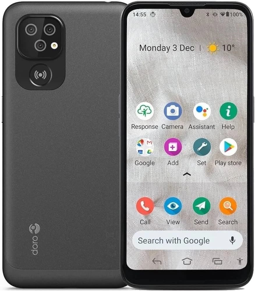 Doro 8100 4G Senior Smartphone 6.1” HD 13MP Camera Assistance Button UK Version - Black - Image 1
