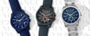 Armani Exchange Men's Chronograph, Silicone Watch, 44mm case size thumbnail 3