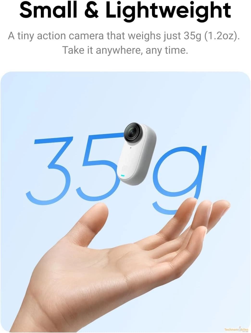INSTA360 GO 3 Action Camera, 64 GB, White - Image 3