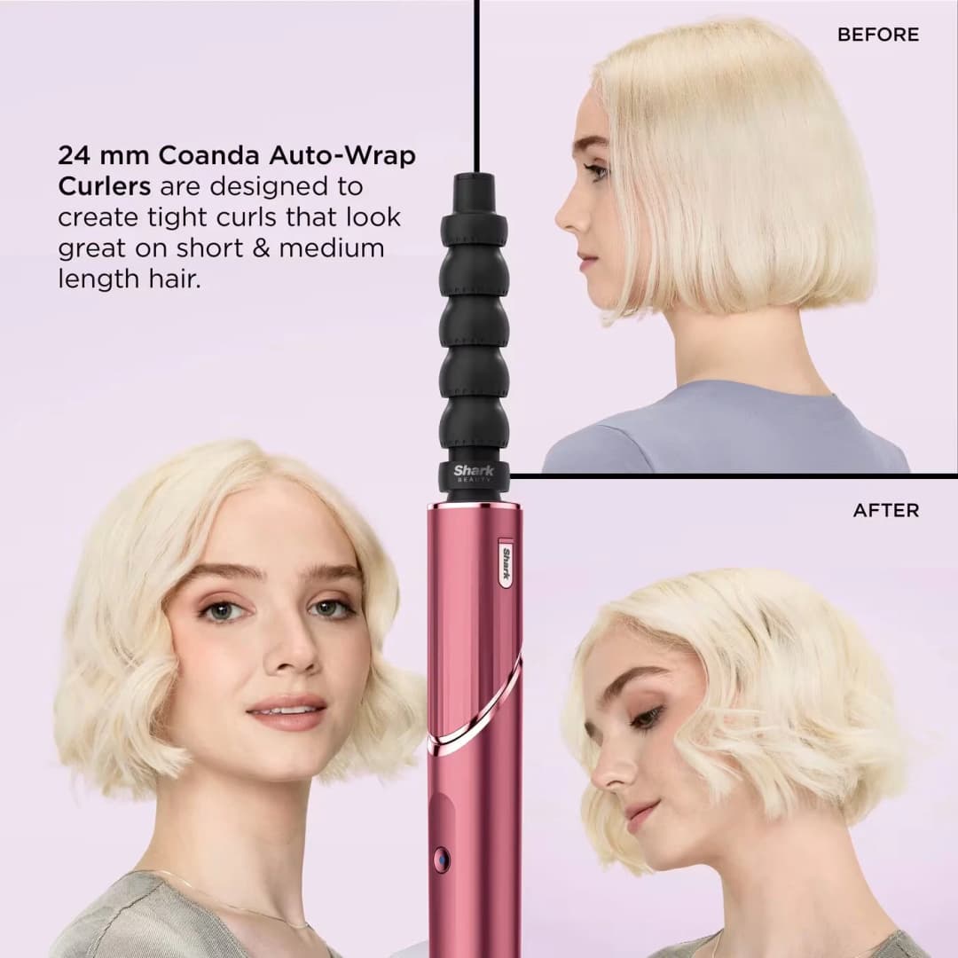 Shark FlexStyle Black Cherry 5-in-1 Air Styler & Hair Dryer Gift Set HD456CRUK - Image 2