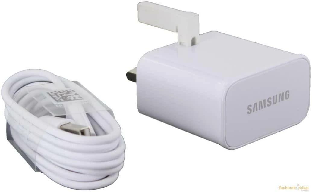 Genuine Samsung Fast Adaptive Mains White EP-TA50UWE + MIcro USB Cable - Image 1